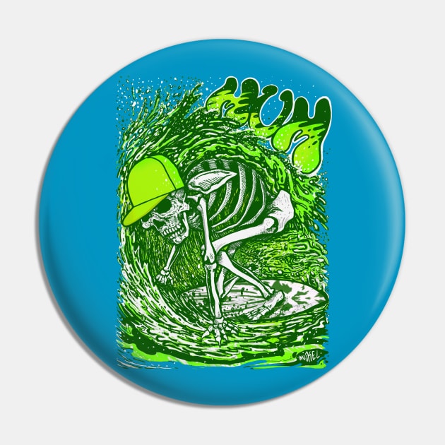 Surfer Skeleton by miskedesign Pin by miskel