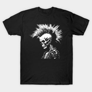 Punk Mohawk, Black and White / ToolCrypto / Pixel Art - Punk