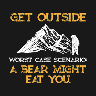 Get Outside Camping Design T-Shirt