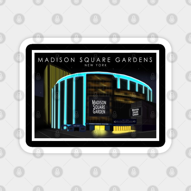 Madison Square Gardens Magnet by Omega Art