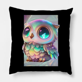 cute owl aesthetic Pillow