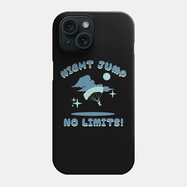 Night Jump, No Limits, flight, extreme Phone Case by New Day Prints