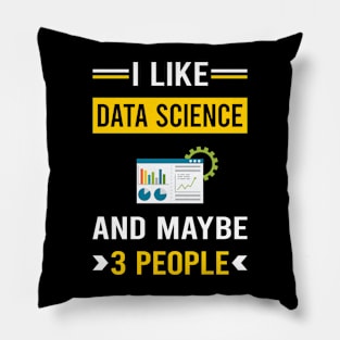 3 People Data Science Pillow