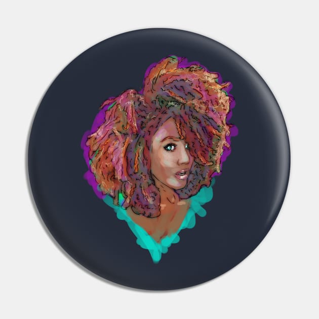 Good Hair Day Pin by Beanzomatic