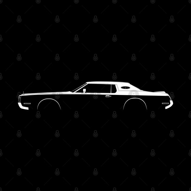 Lincoln Continental Mark IV Silhouette by Car-Silhouettes