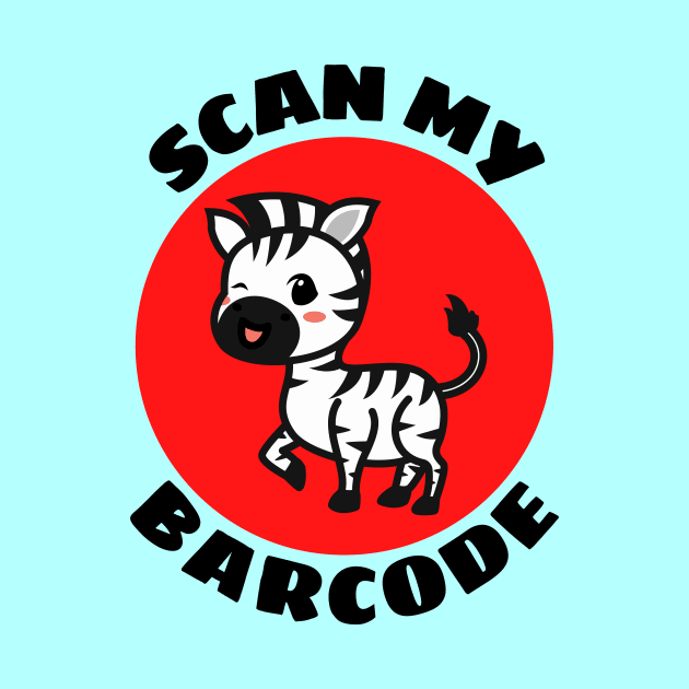 Scan My Barcode | Zebra Pun by Allthingspunny