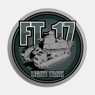 FT-17 Light Tank (Small logo) Pin