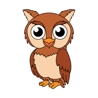 Cute Happy Owl forest animal T-Shirt