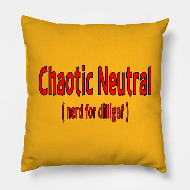 Chaotic Neutral Pillow by MadmanDesigns