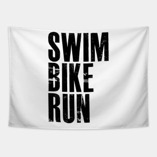 Swim Bike Run Tapestry