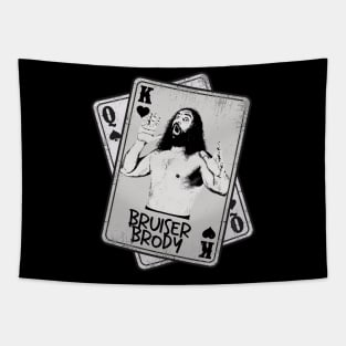 Retro Bruiser Brody Card Style Tapestry