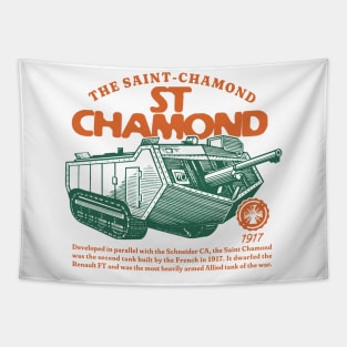 ST CHAMOND - WW1 French Tank Tapestry