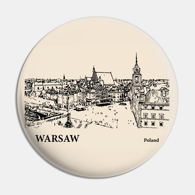 Warsaw - Poland Pin by Lakeric