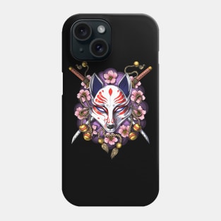 Japanese Kitsune Fox Mask Phone Case