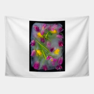 Ice Cold Tulips Tapestry