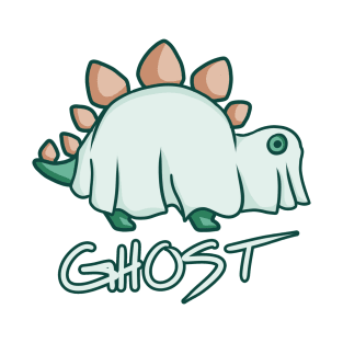 Stegosaurus disguised as a ghost, dino, dinosaur T-Shirt