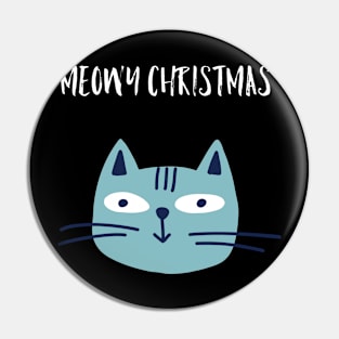 Meowy Christmas Pin