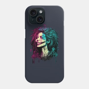 Cyberpunk Girl Smile Phone Case