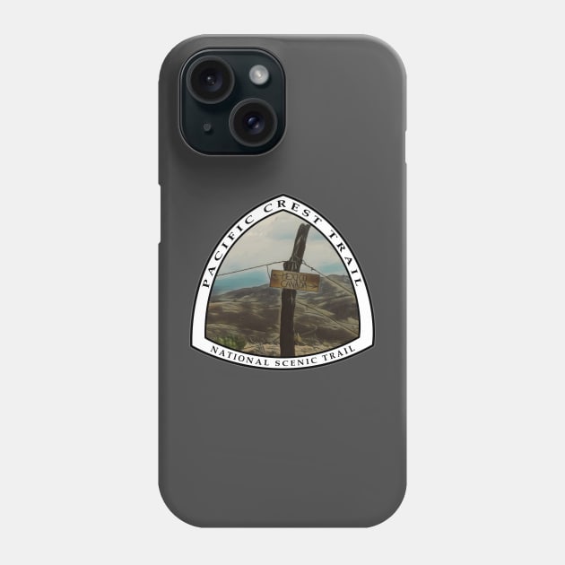 Pacific Crest trail sign emblem Phone Case by Deedy Studio