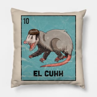 El Cuhh Takuache Cuh Opossum Funny Mexican Playing Card Tee Pillow