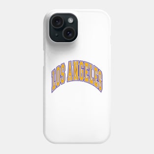 Los Angeles - Block Arch - White Gold/Purple Phone Case