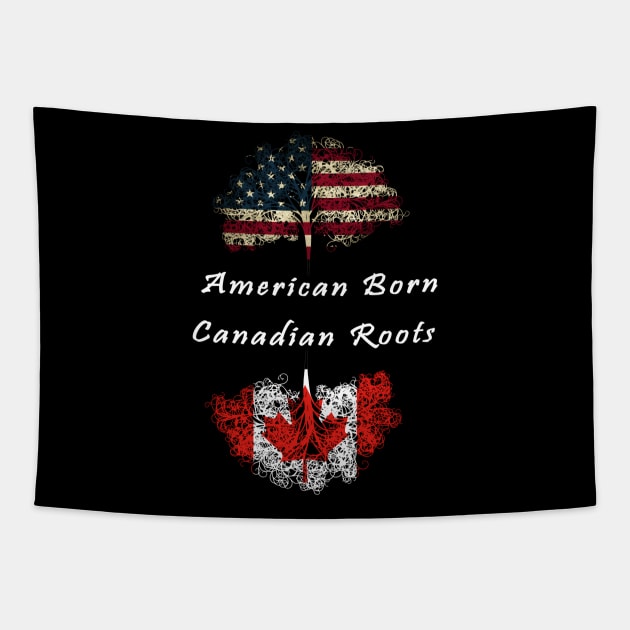 American Born Canadian Roots Tapestry by Weirdcore