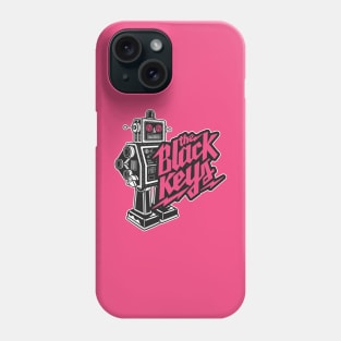 The Black Keys Retro Rockin' Robot (Multi-Colored) Phone Case