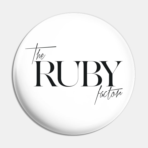 The Ruby Factor Pin by TheXFactor