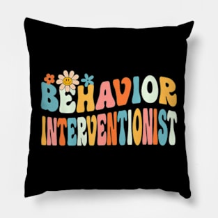 Groovy Behavior Interventionist Back To School Pillow