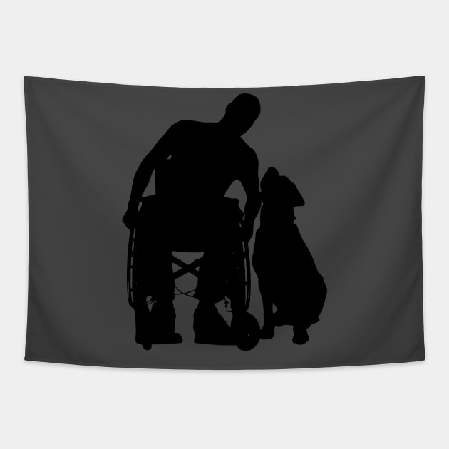 Service dog Tapestry by ArtvectorDSGN