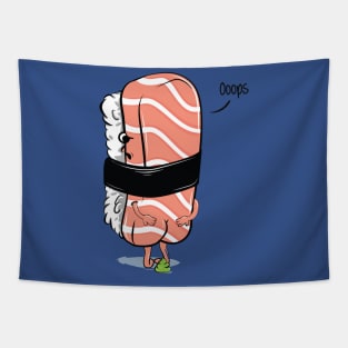 sushi poops wasabi 1 Tapestry