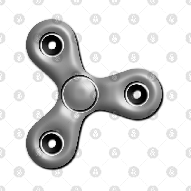 Fidget Spinner - Metallic 3D by Introvert