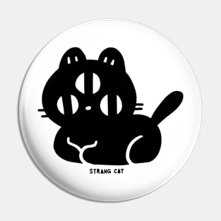 STRANGE CAT - sitting Pin