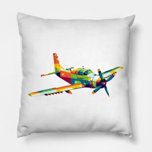 A-1 Skyraider Aircraft Pillow