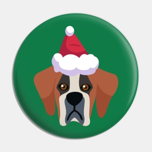 Funny Saint Bernard Dog Christmas 2020 Dog Lover Christmas Pin