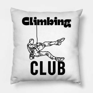 Climbing Club Cool Funny Rock Climbing Gift Pillow