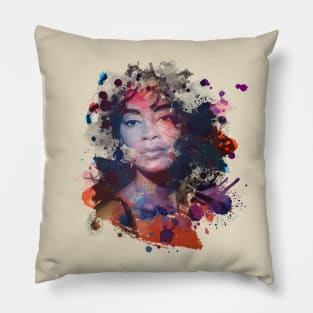 Jody Watley | Want You 1991 - Watercolor Illustration Pillow