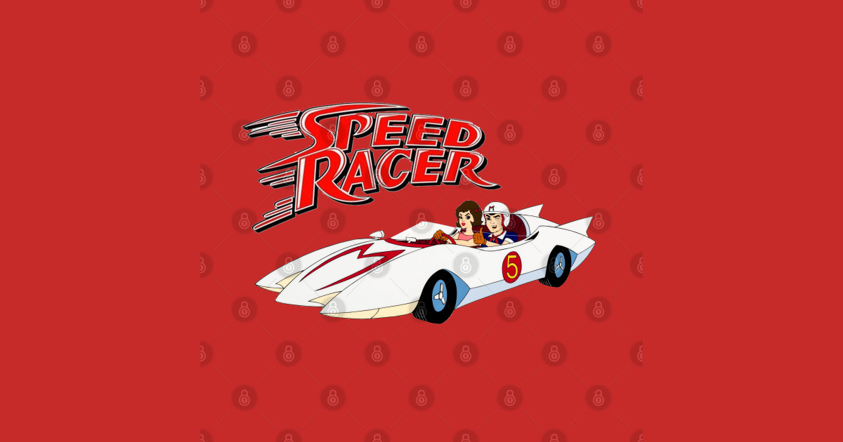 Speed Racer Mach 5 vintage TV cartoon - Speed Racer Cartoon Tv - T ...