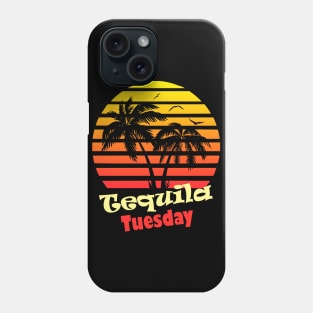 Tequila Tuesday 80s Sunset Phone Case