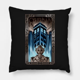 Cyberman in Metropolis Pillow