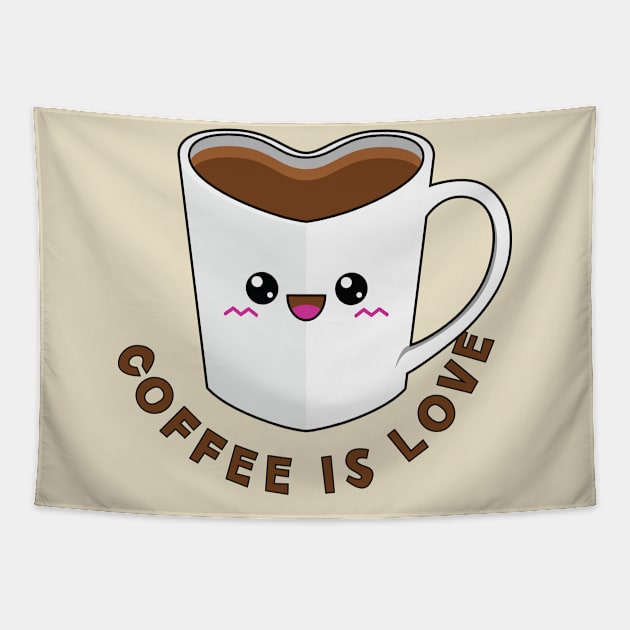 Coffee is Love Tapestry by GusDynamite