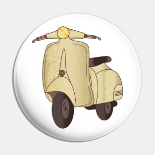 Vintage Vehicle Scooter Vespa Pin