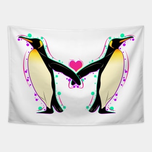 bubbly penguins Tapestry