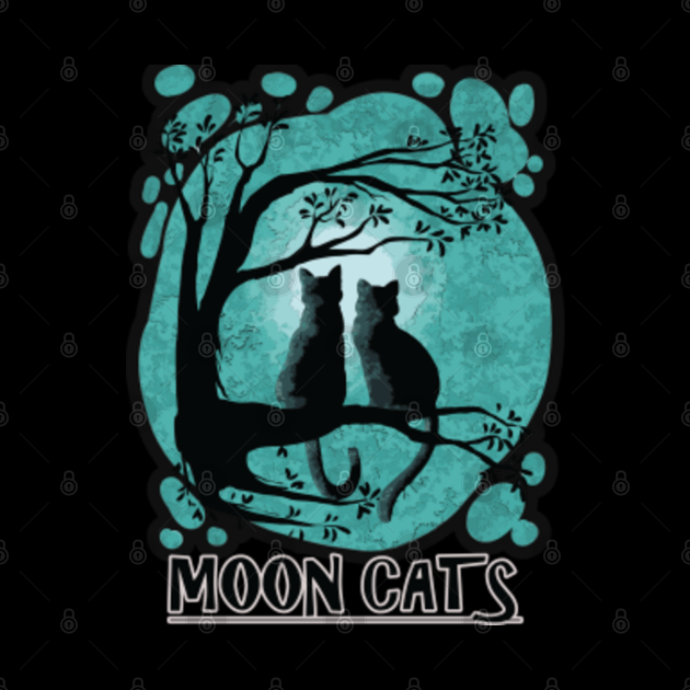 Moon Cats Tree In The Green In The Evening With - Moon Cats - Tasse ...