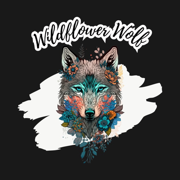 Wildflower Wolf by King Hoopoe