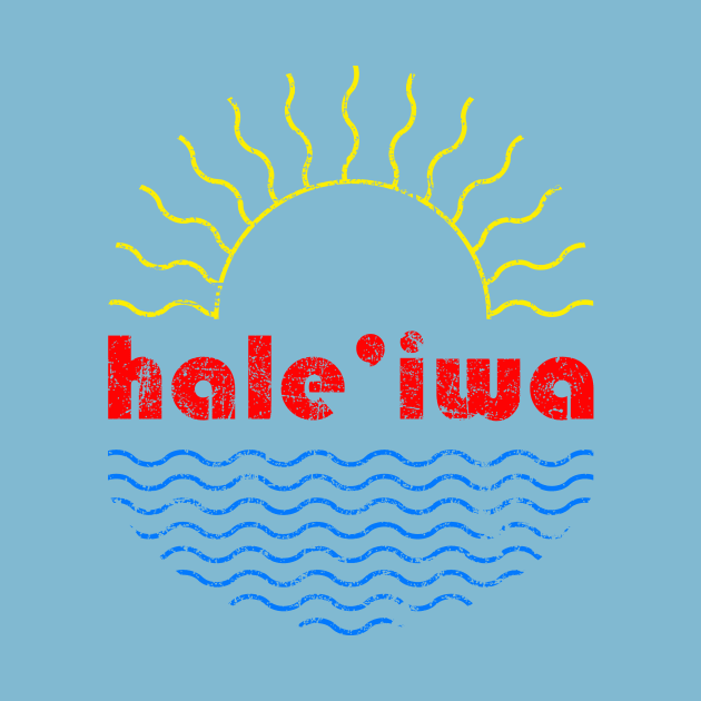 Haleiwa Wavy Sun by HaleiwaNorthShoreSign