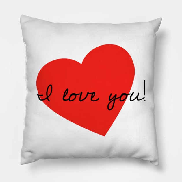 Red Hearted Love Pillow by L'Appel du Vide Designs by Danielle Canonico