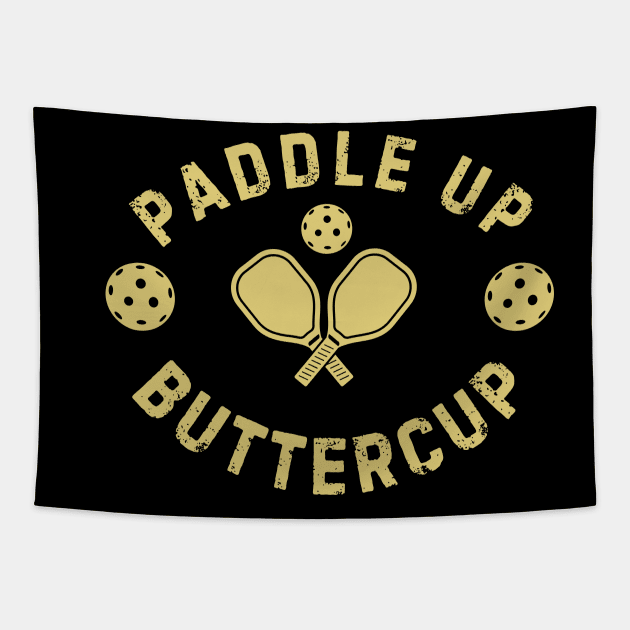 Grunge Paddle Up Buttercup Tapestry by TreSiameseTee