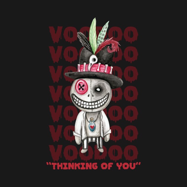 Voodoo Doll Thinking Of You Halloween by Teewyld