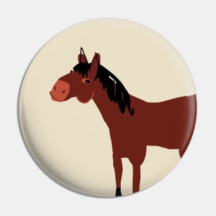 Brown Bay horse Pin